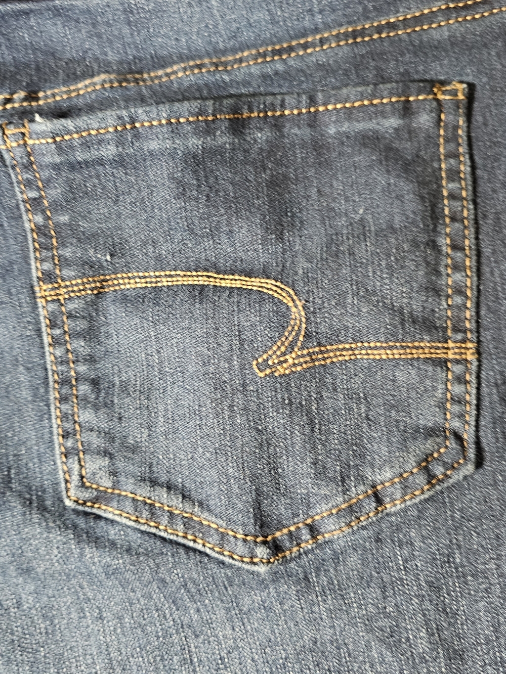 Time and Tru Dark Blue Ankle Straight Jeans Frayed Cuff Women's Size 16 - Picture 4 of 5